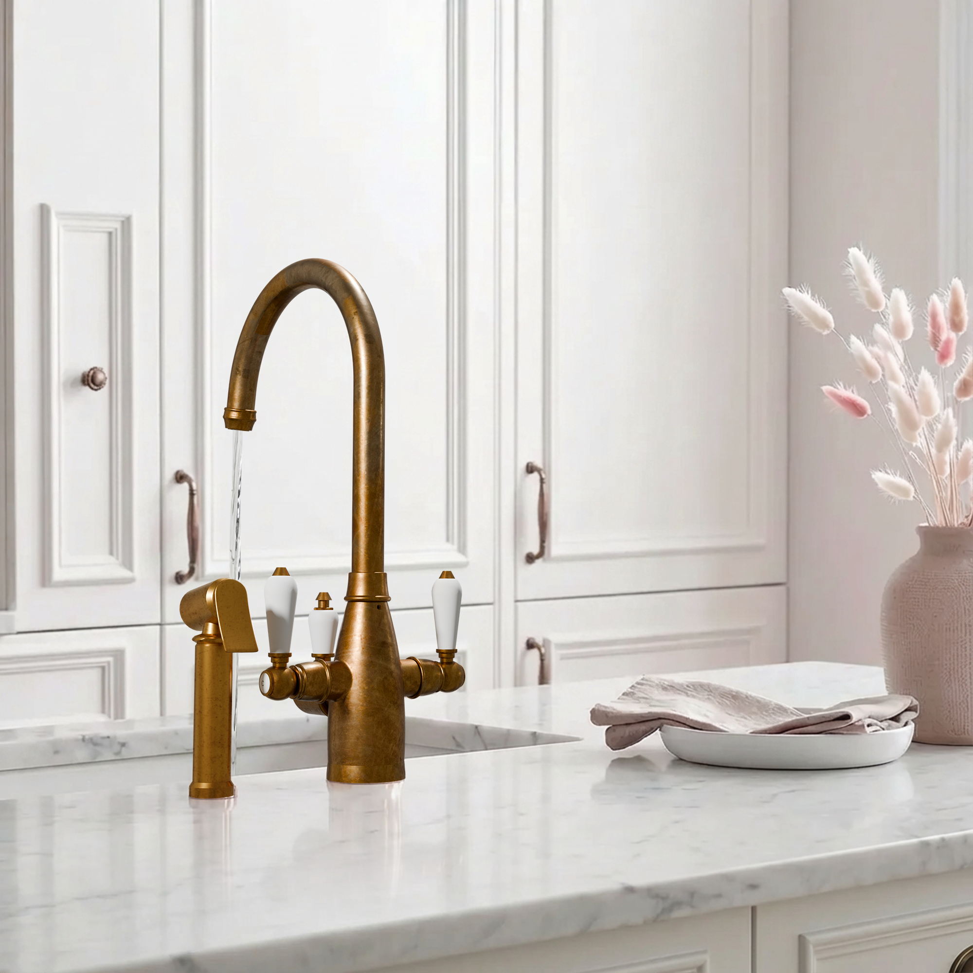 Image of Fohen Tate 3-in-1 + Spray Aged Brass