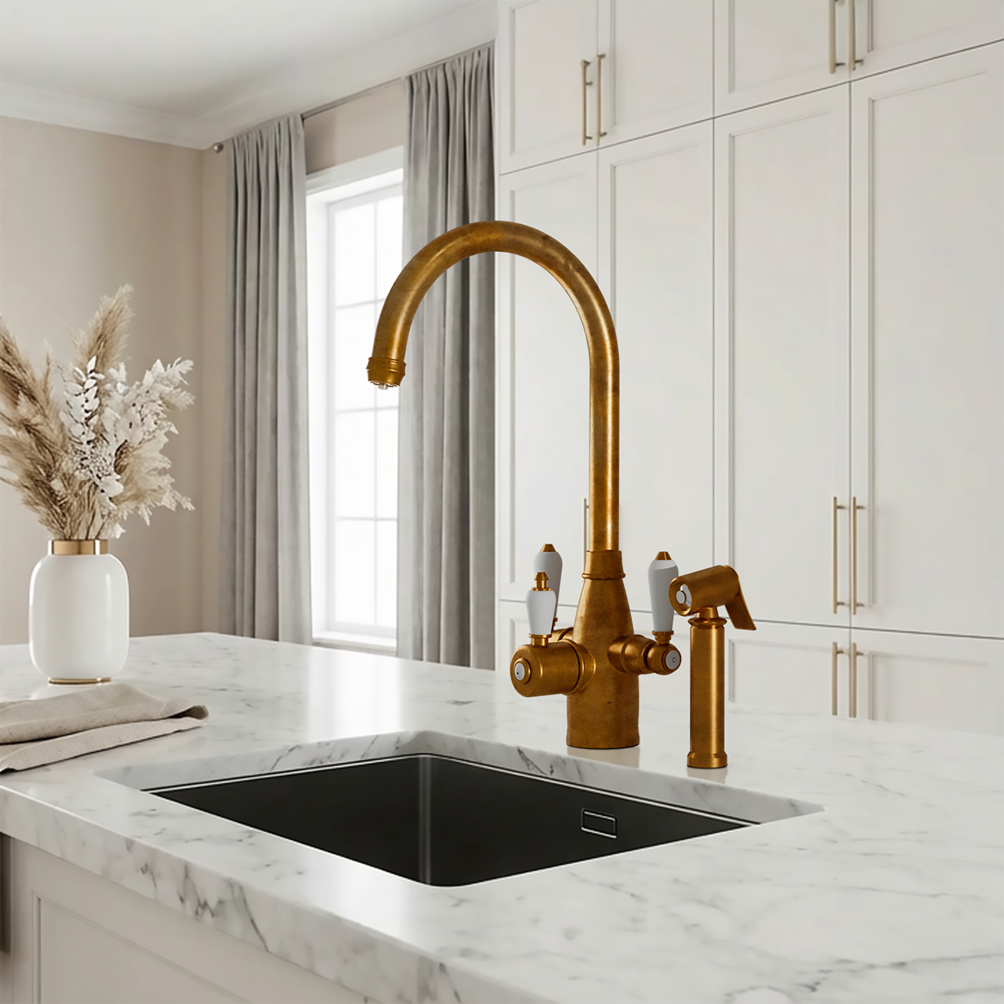 Fohen Tate 3-in-1 + Spray Aged Brass