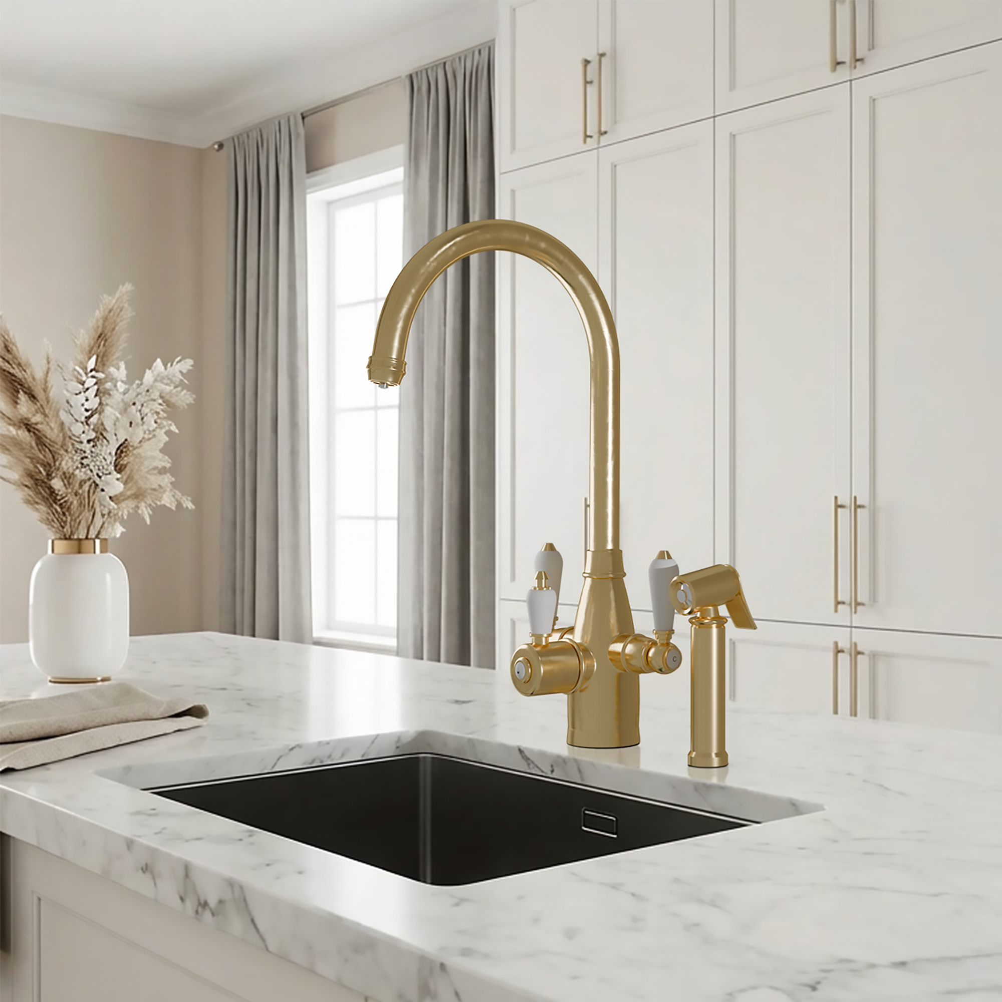 Fohen Tate 3-in-1 + Spray Brushed Brass