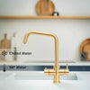 Fohen Fedina Unfinished Brass 4-in-1 Boiling & Chilled Water Tap