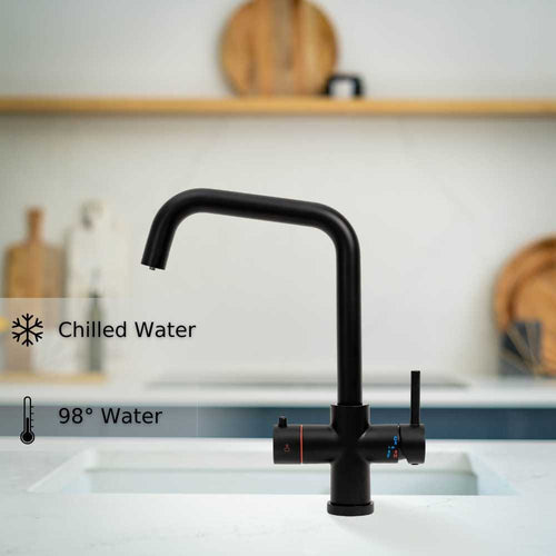 Fohen Fedina Black 4-in-1 Boiling & Chilled Filtered Water Tap