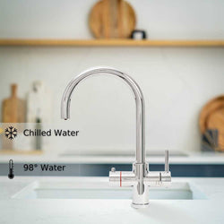 Image of Fohen Fervente Chrome 4-in-1 Boiling & Chilled Filtered Water Tap