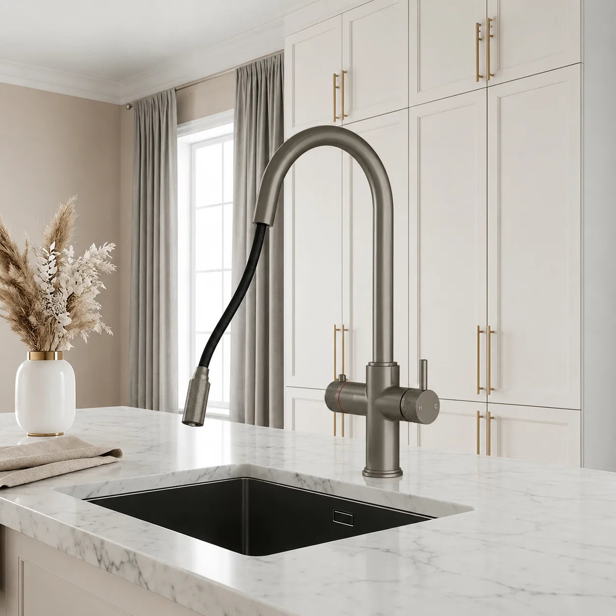 4-in-1 Fohen Kyros Pull Out - Brushed Nickel