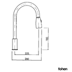 2-in-1 Fohen Lesse - Brushed Nickel