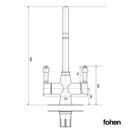 3-in-1 Fohen Sterling - Aged Brass