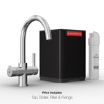 Fohen Fohen Furnas | Polished Chrome Boiling Water Tap with Swan Neck