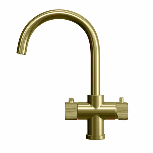 Fohen Fohen Focetti Brushed Gold 3-in-1 Boiling Water Tap