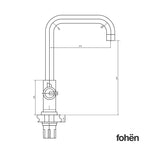 Fohen Fohen Champagne Gold 3-in-1 Instant Boiling Water Taps