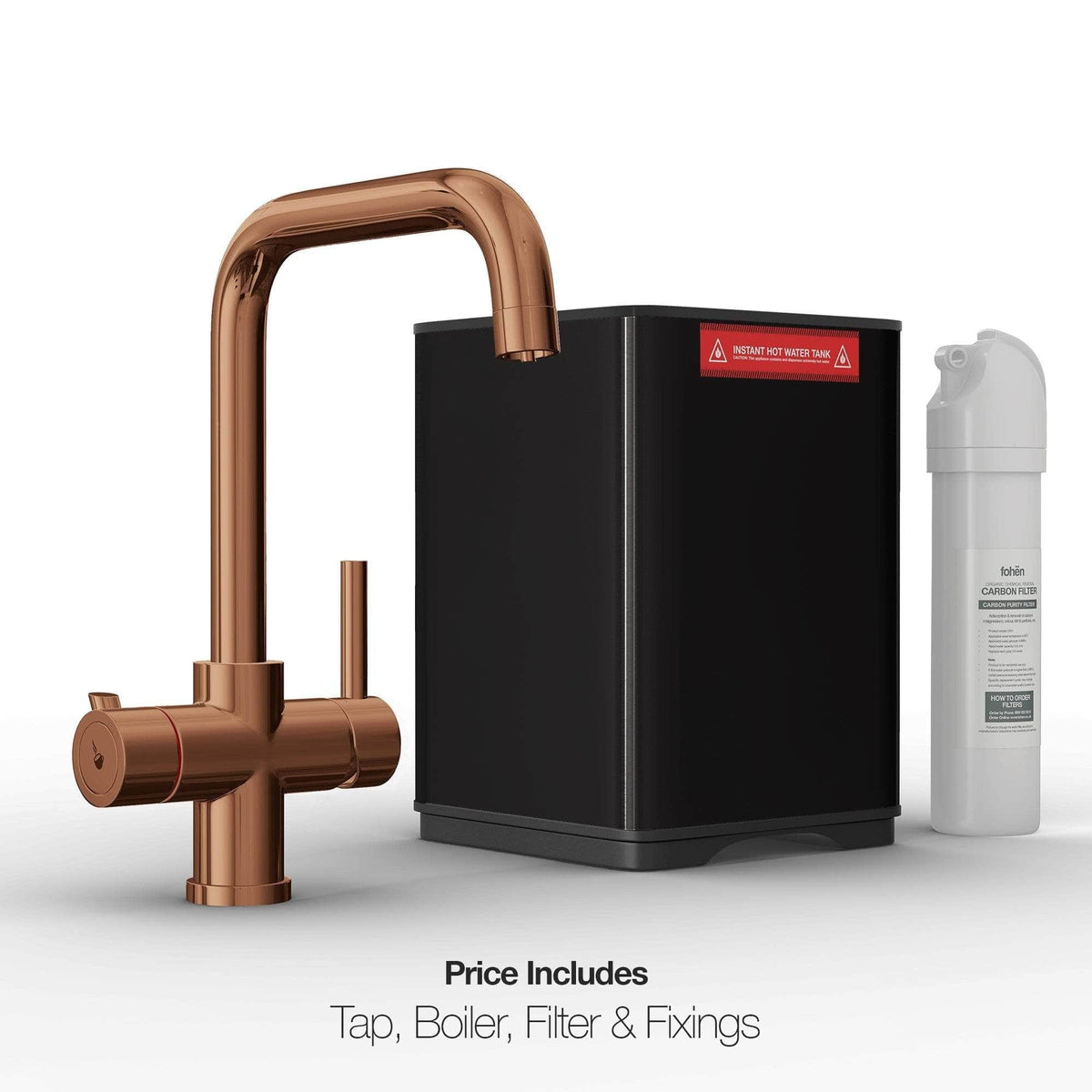 Fohen Fohen Fahrenheit | Polished Bronze Instant Boiling Water Tap