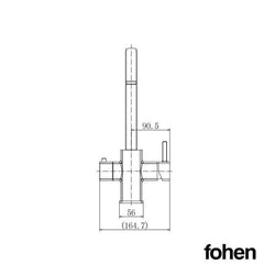 Image of Fohen Fohen Figaro Brushed Gold Boiling Water Tap