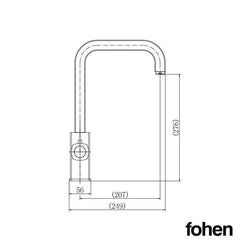 Image of Fohen Fohen Figaro Polished Chrome Boiling Water Tap