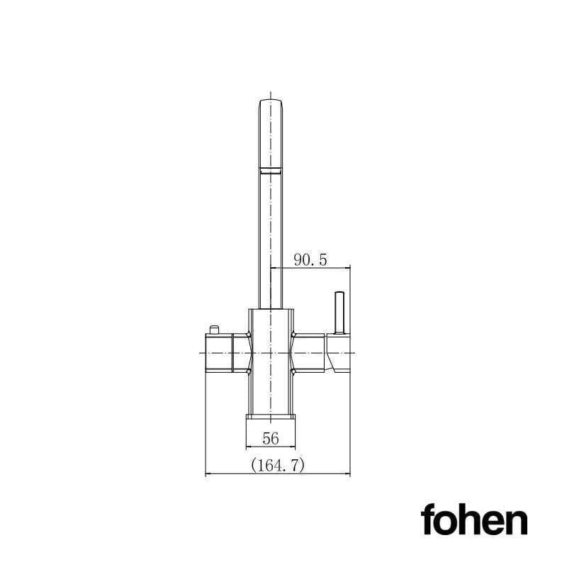 Image of Fohen CK05CG Fohën Figaro Brushed Gold Boiling Water Tap