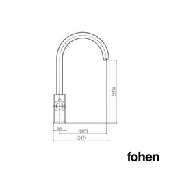 Image of Fohen CK06CG Fohën Figaro Brushed Gold Boiling Water Tap