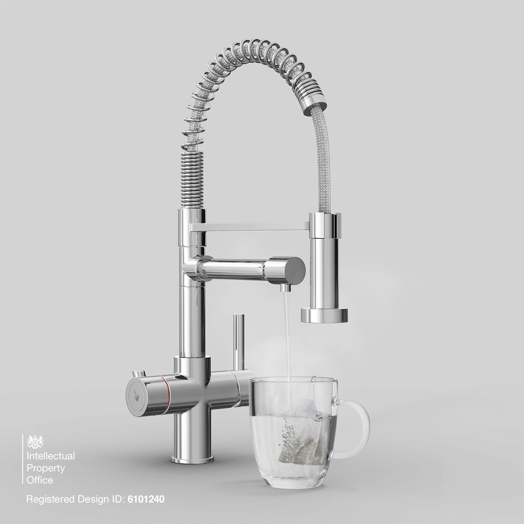 Fohen Fohen Flex Polished Chrome Boiling Water Tap | Flexible Spout