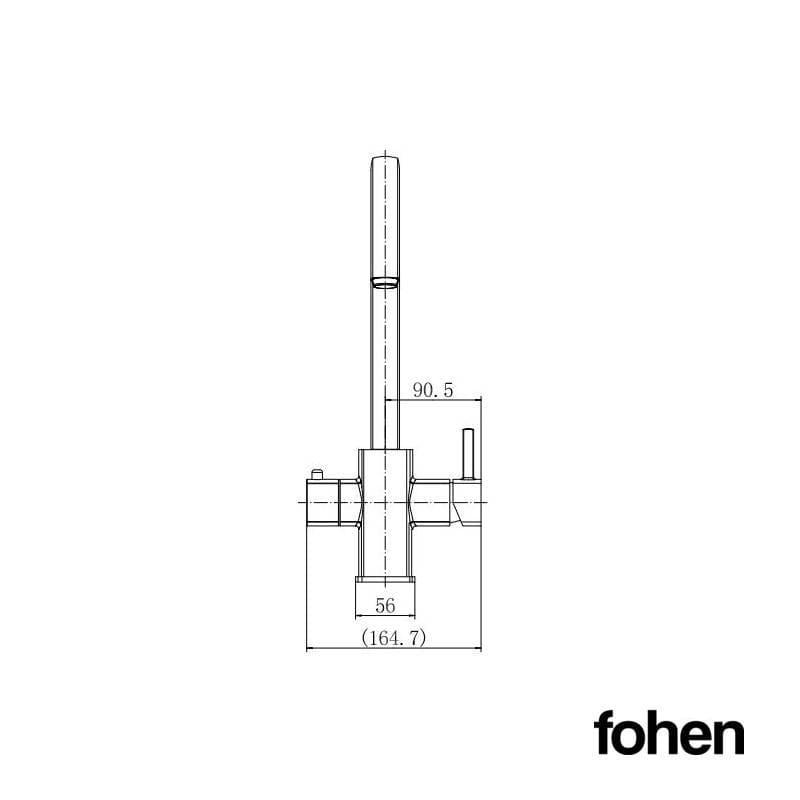 Image of Fohen Fohen Florence Brushed Gold Boiling Water Tap