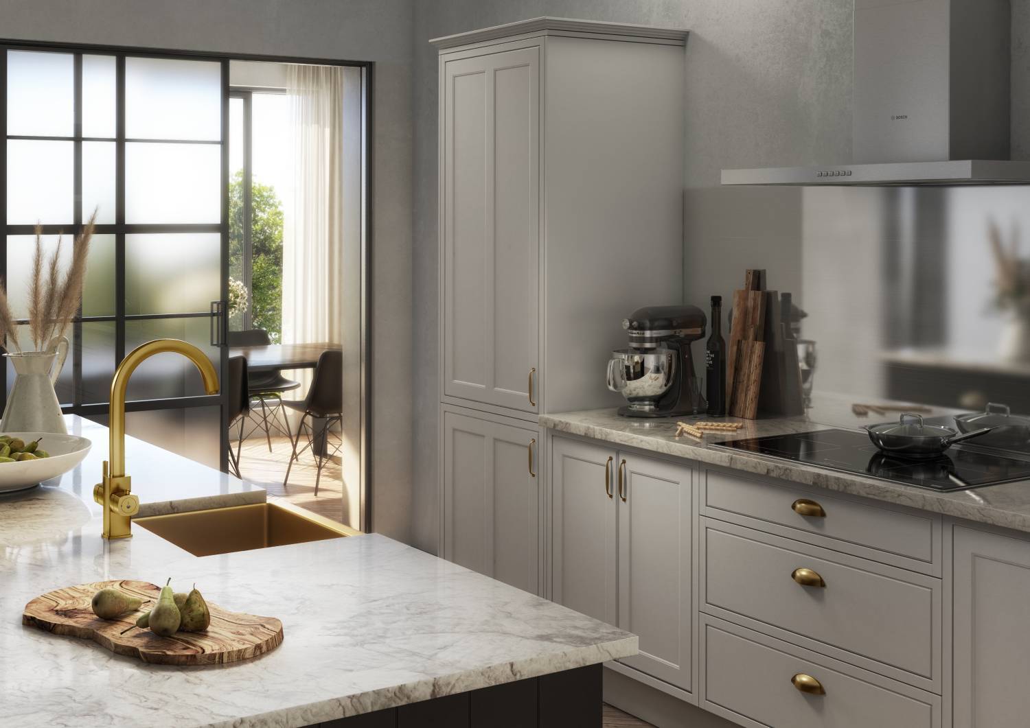 Image of Fohen Fohen Florence Brushed Gold Boiling Water Tap