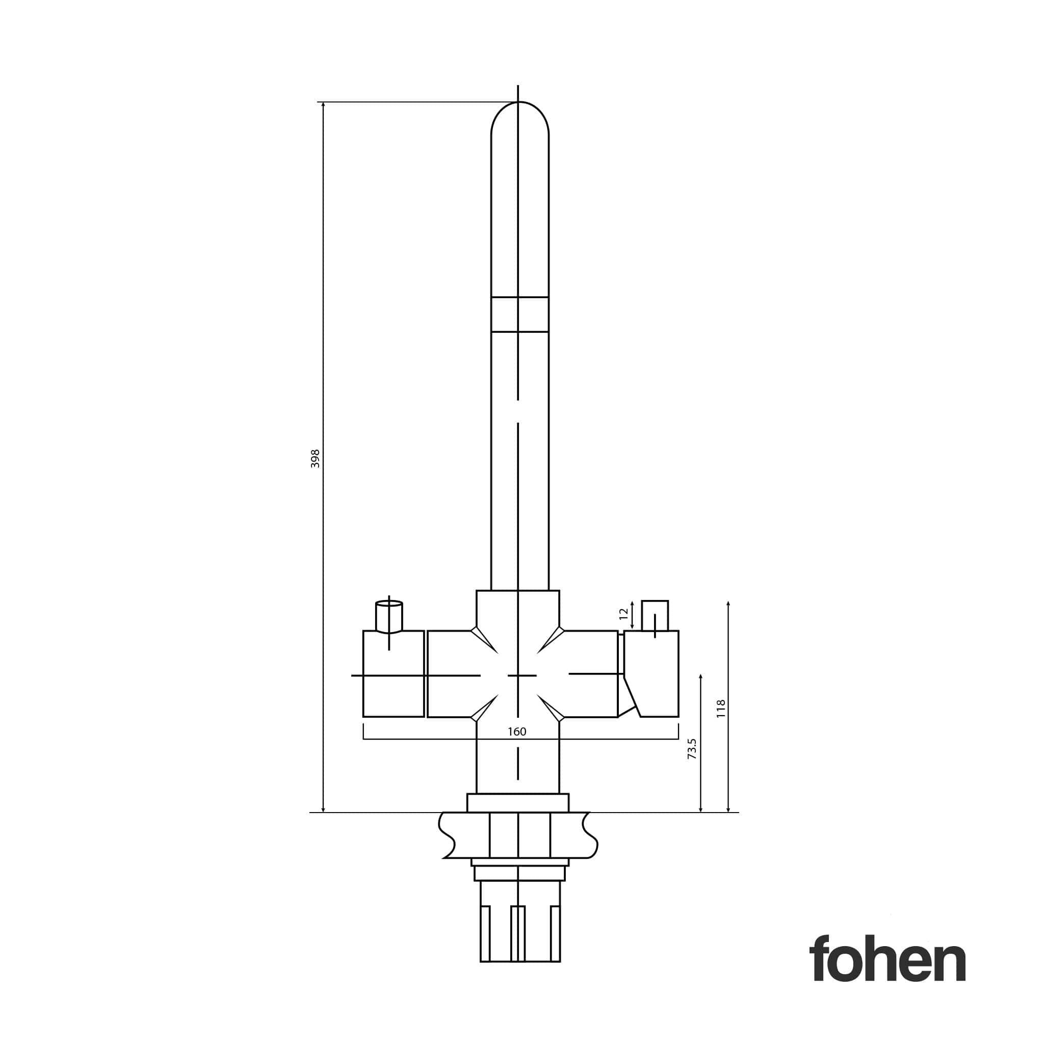 Fohen Fohen Focetti | Black Boiling Water Kitchen Tap