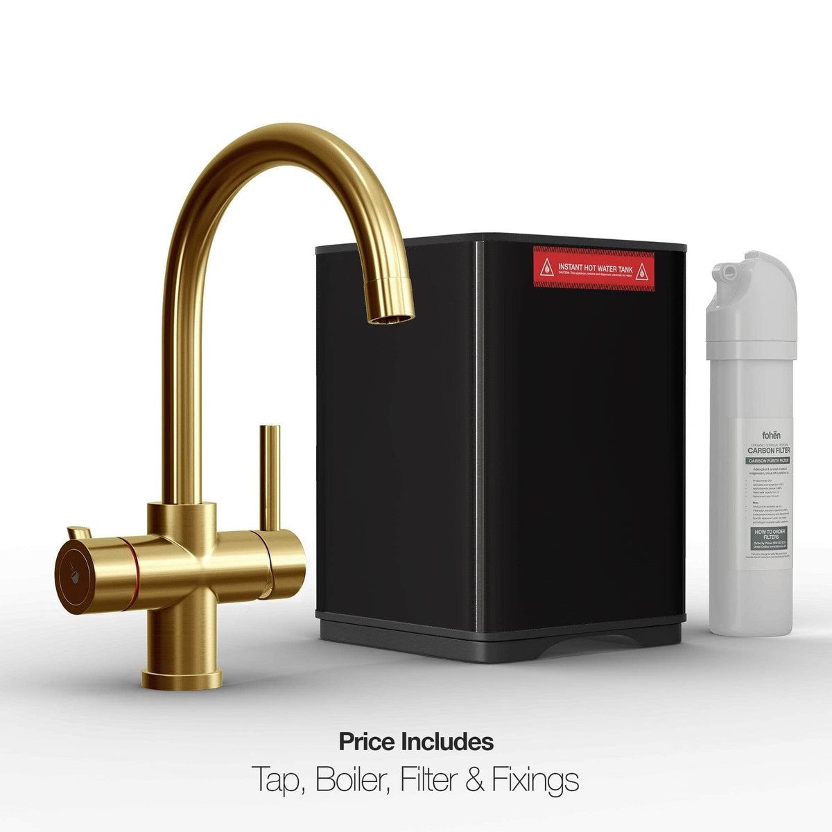 Fohen Fohen Furnas | Brushed Gold Boiling Water Tap 