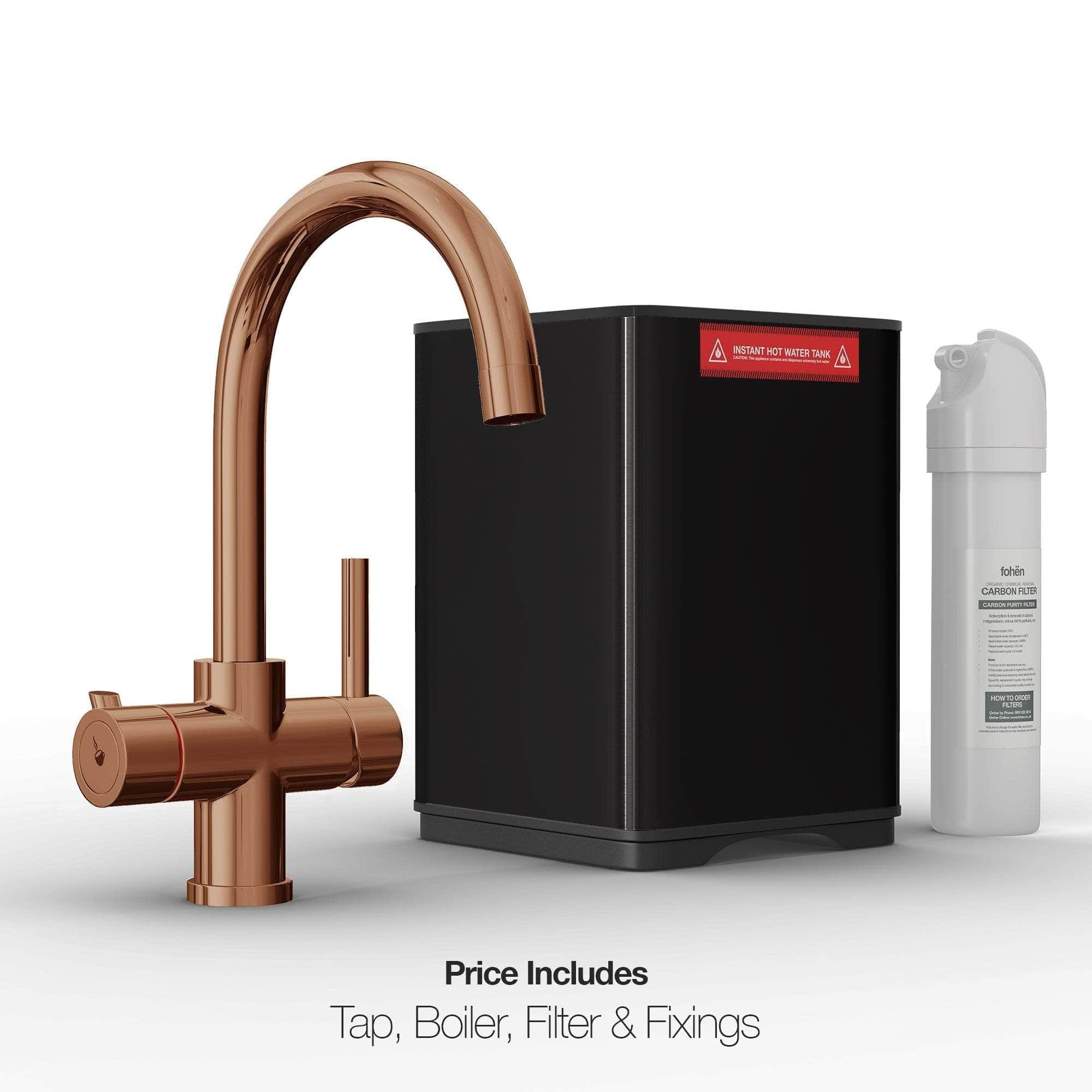 Fohen Fohen Furnas Polished Bronze Boiling Water Tap