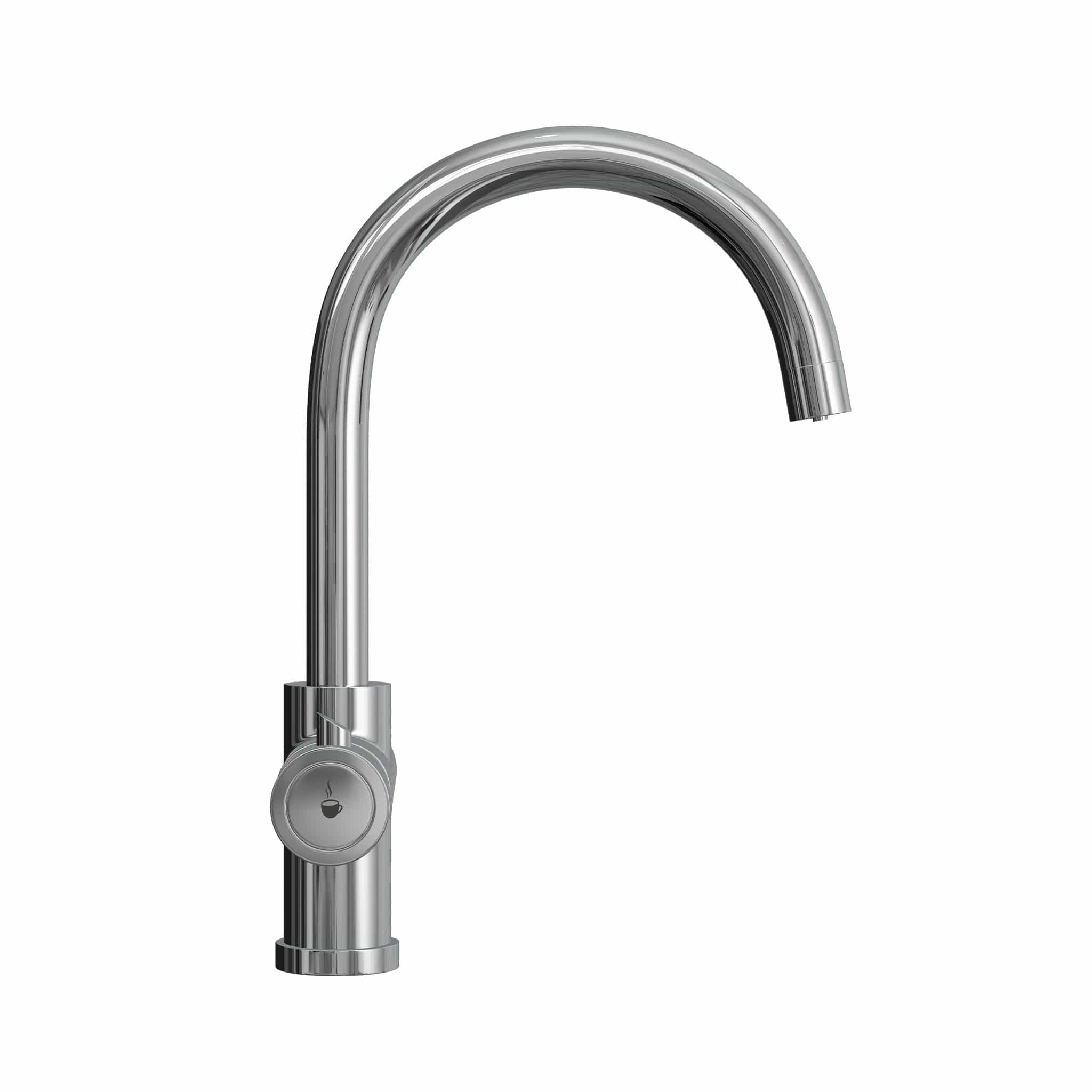 Fohen Fohen Furnas | Polished Chrome Boiling Water Tap with Swan Neck